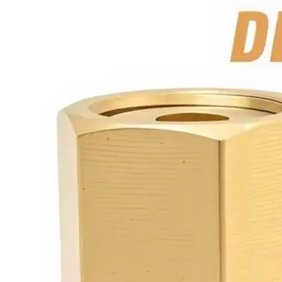 Brass Cylinder Adapter CGA-320 To CGA-580 Adapter For Various Welding Environments Copper Tight Sealing Design