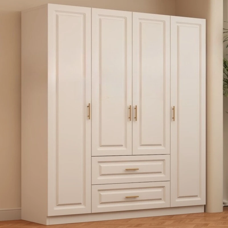 

Solid Wood Wardrobe Storage Modern White Display Cabinet Wardrobe Shelf Organizer Armoire De Rangement Furniture Bedroom