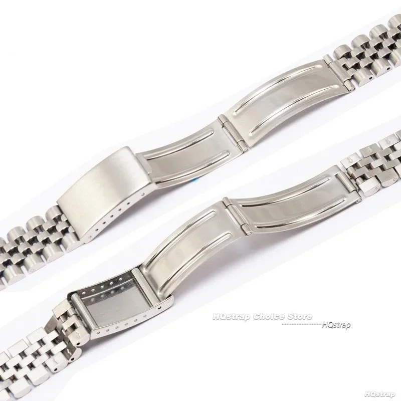 18 19 20 21 22mm Curved End Metal Strap for Rolex DATEJUST Watchbands Solid Stainless Steel Band Men Bracelet Business Bands