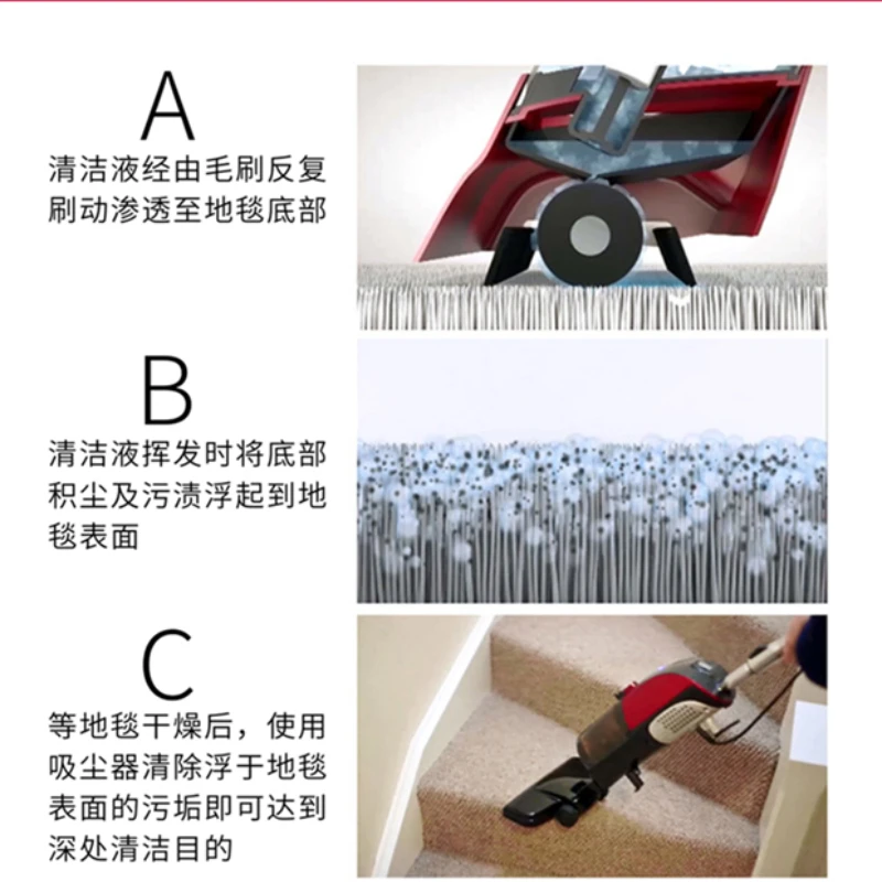 Small Home Handheld Cordless Carpet Cleaner Car Vacuum Wet Dry Appliance Mop Automotive Dust Wireless Upright Vertical Floor