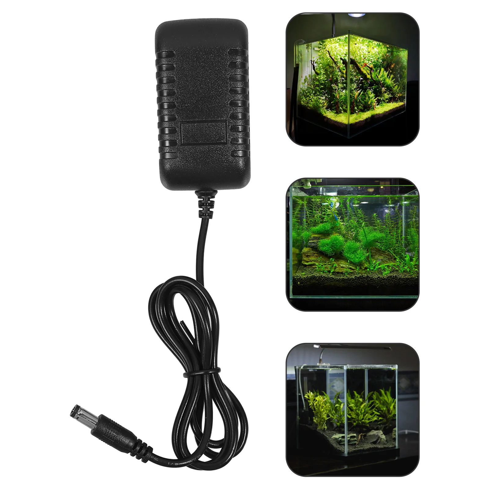 

2 Pieces LED String Power Supply Fish Tank Lights Adapter Rope Aquarium US Plug