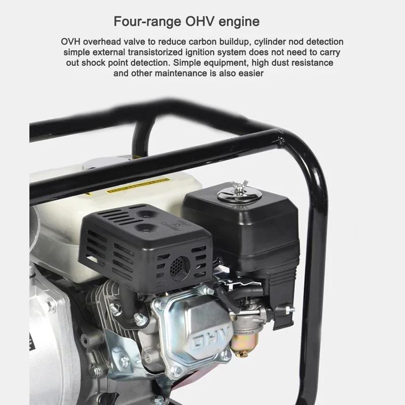 

168F 3" Portable High Pressure Water Pump Self-Priming Oil Pumping With 4 Stroke OHV Gasoline Engine For Agricultural Irrigation