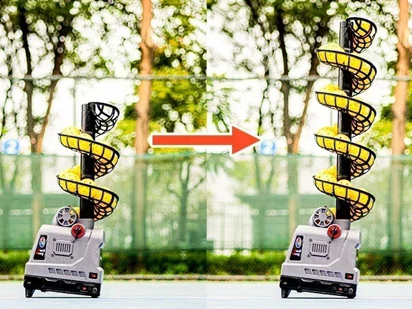 681PBH Pickleball Machine with Auto Swing, 3 Angles & 4 Speeds Adjustable, Portable Pickleball Launcher for Beginners