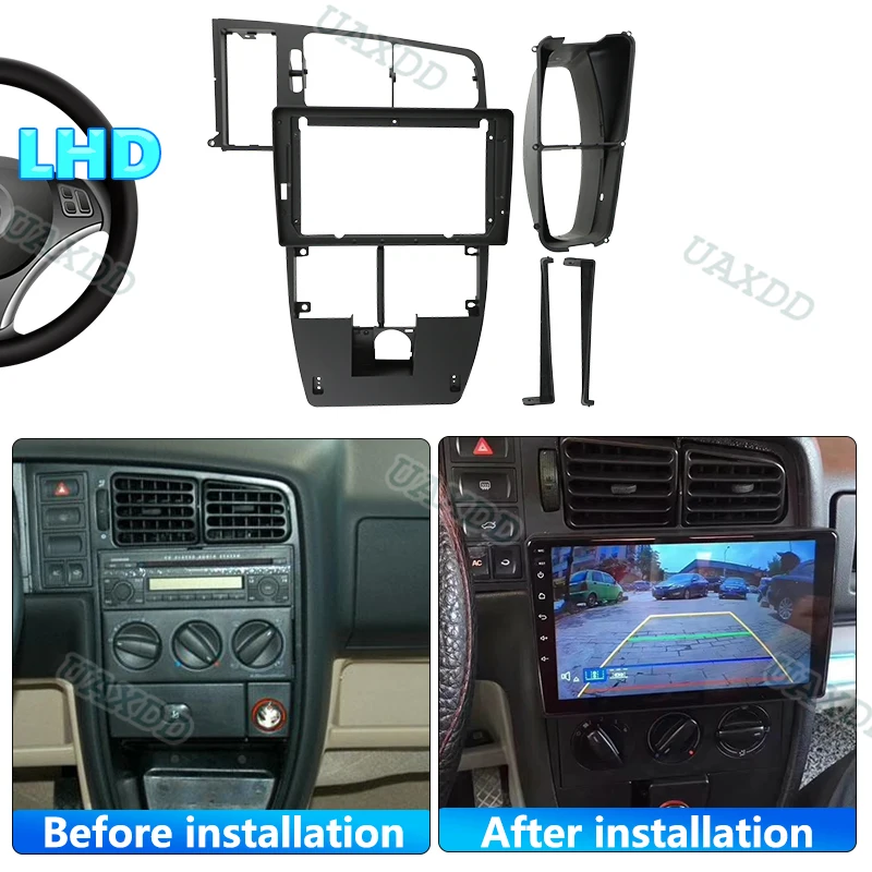 For 2004-2012 Volkswagen Jetta 9 INCH 2 Din Car radio Android Center cable video harness adapter multimedia dashboard canbus DVD