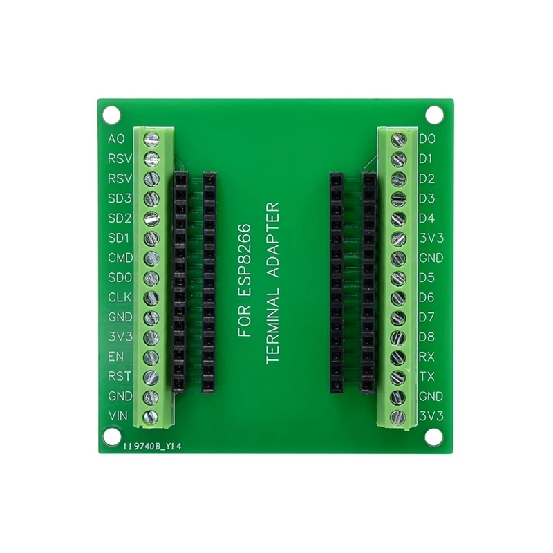 Placa de expansión ESP8266 GPIO 1 en 2 para placa de desarrollo Nodemcu ESP8266 ESP-12E de 38 pines