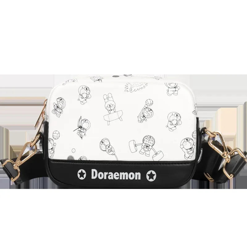 Doraemon-monederos y bolsos de mano Kawaii para mujer, bolso de mensajero para mujer, bolso cruzado de un hombro para niñas, estampado, envío gratis