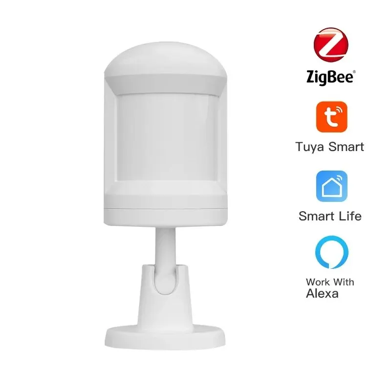 Tuya Smart ZigBee 3.0 PIR Sensor Infrared Ray Wireless Illumination Light Switch Human Body PIR Motion Sensor Alexa Google Voice