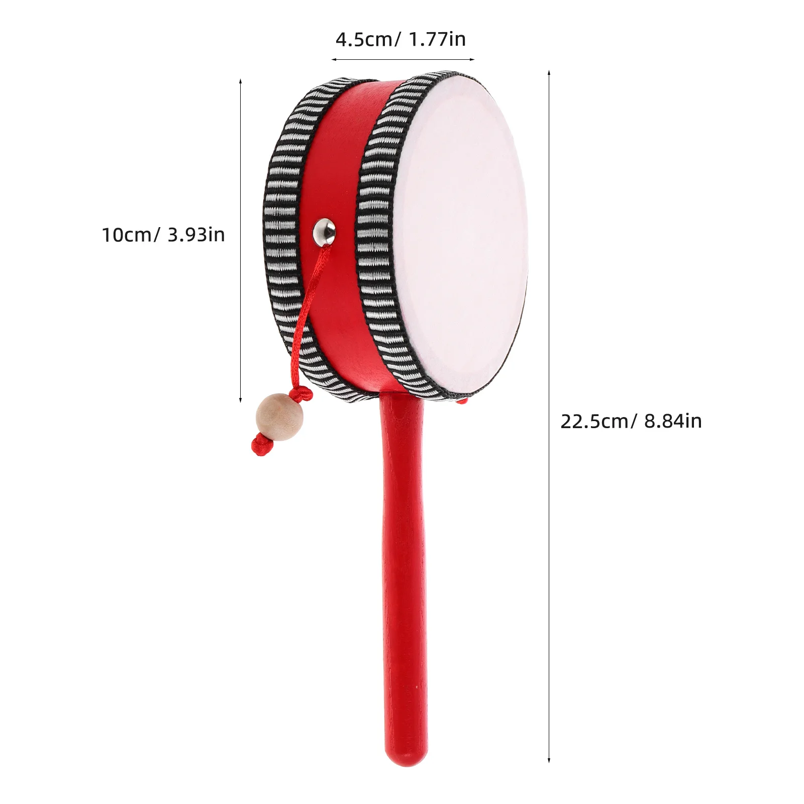 Tambour à singe, hochet à main, conception Unique, Instrument de Percussion éducatif traditionnel pour bébé, jouets à secouer