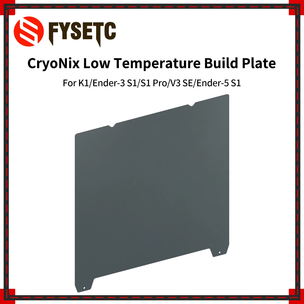 

Для 3D-принтера Creality, холодная пластина CryoNix, низкая температура 235*235 мм, для 3D-принтера Creality K1 Ender 3 серии Ender 5 S1