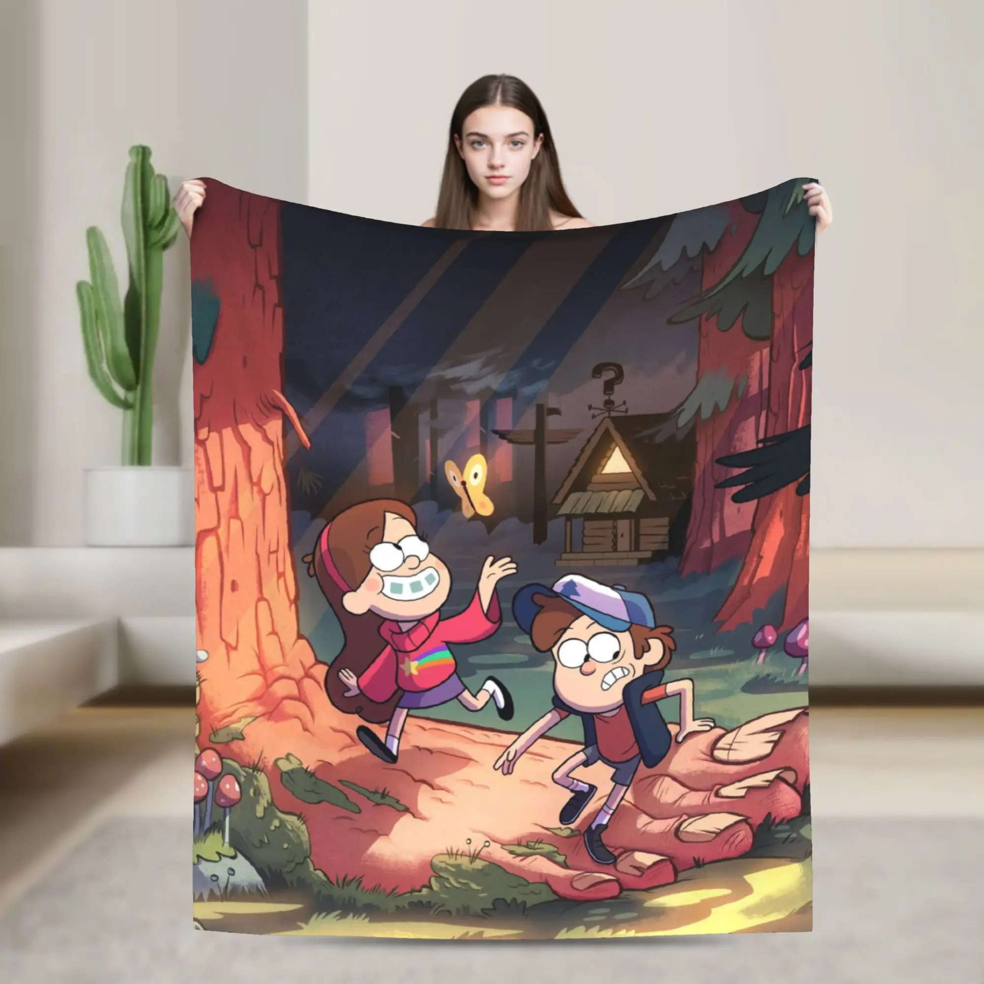 G-Gravity Falls Blanket Ultra Soft  Throw Blankets for Couch 50x60 Inch Multiple Sizes Quilt