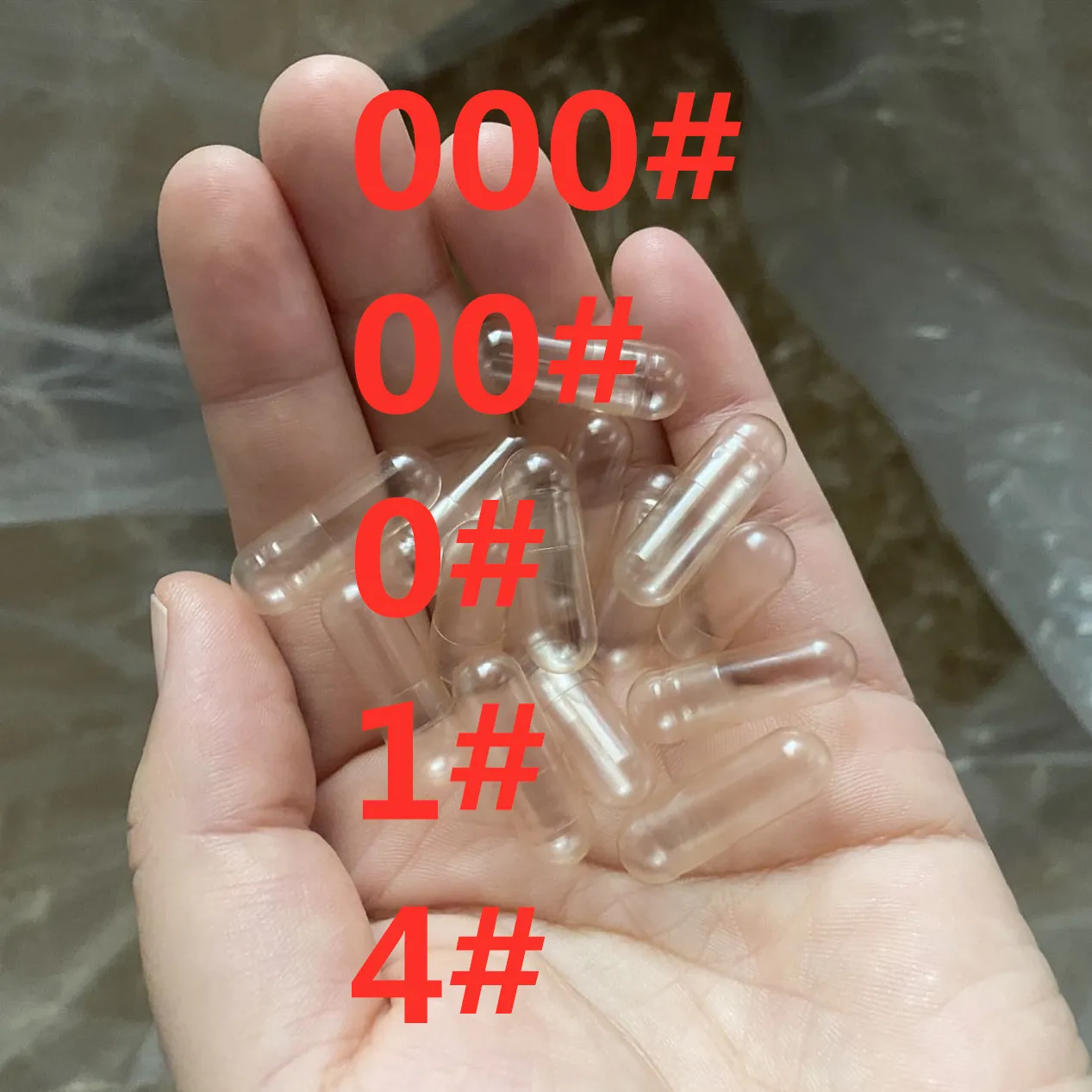 

1000Pcs Empty Hard Gelatin Capsule Medicine Capsule 0#Red And White Empty Pill Empty Vacant Gelatin Capsule Size Gel