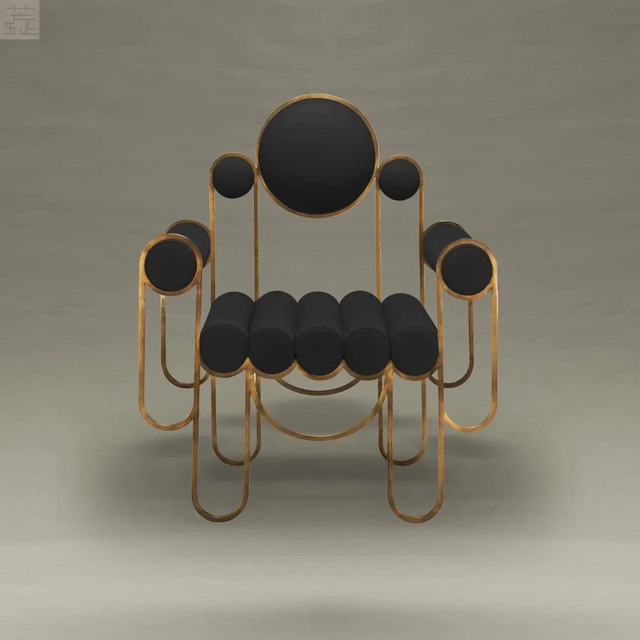 

ss26 S26 Nordic light luxury stainless steel, minimalist designer art backrest armchair, creative personalized chair