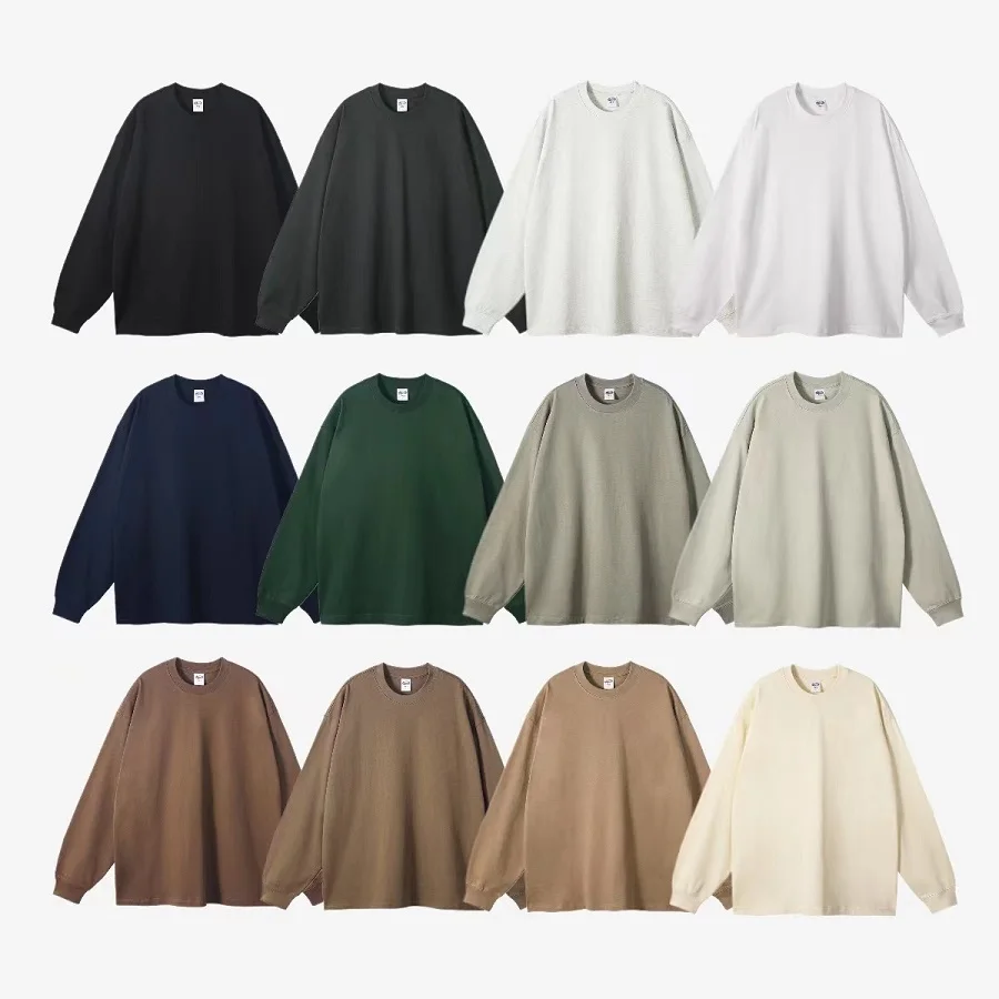 

Мужская толстовка оверсайз из плотного трикотажа с длинным рукавом, свободного кроя, в стиле хип-хоп, для уличной моды