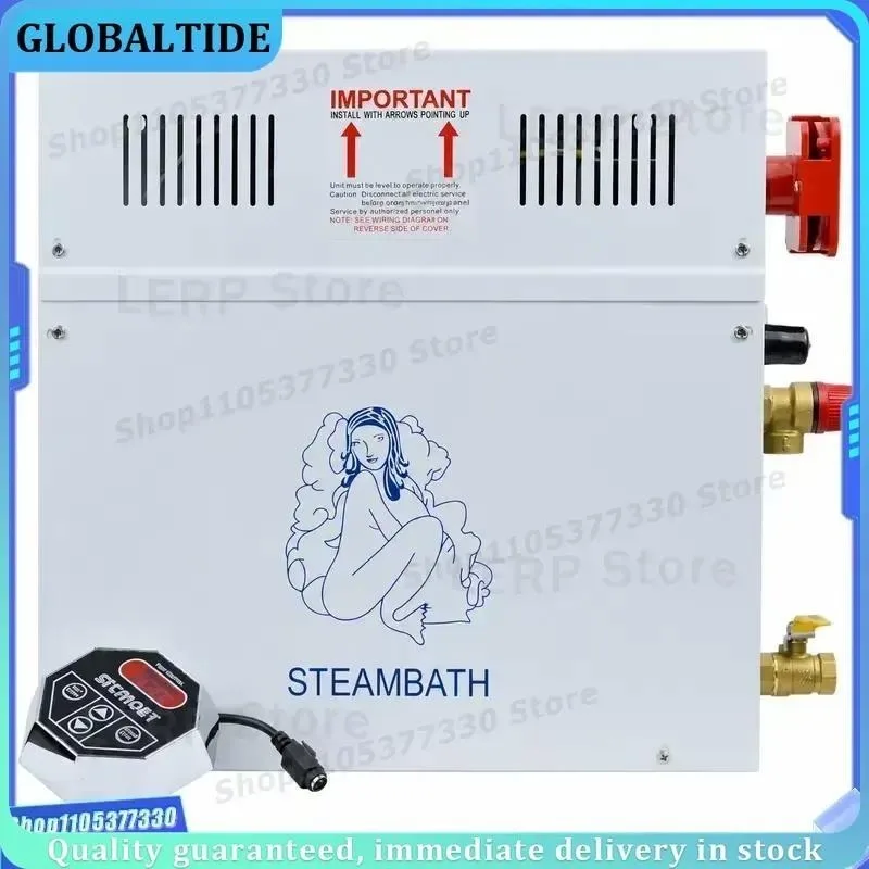 3KW 4.5KW Steam Generator Sauna Bath Machine SPA Fumigation Unit with Digital Controller for Home Indoor Wet Steam Room