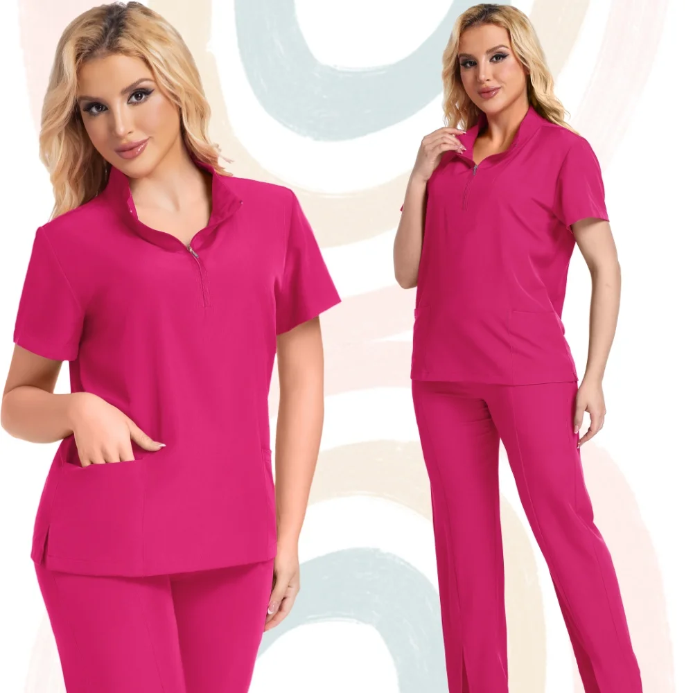 Uniforme chirurgical léger pour femmes et hommes, ensemble médical d'infirmière, vêtements de travail cliniques pour la course, doux et respirant, nouvelle collection