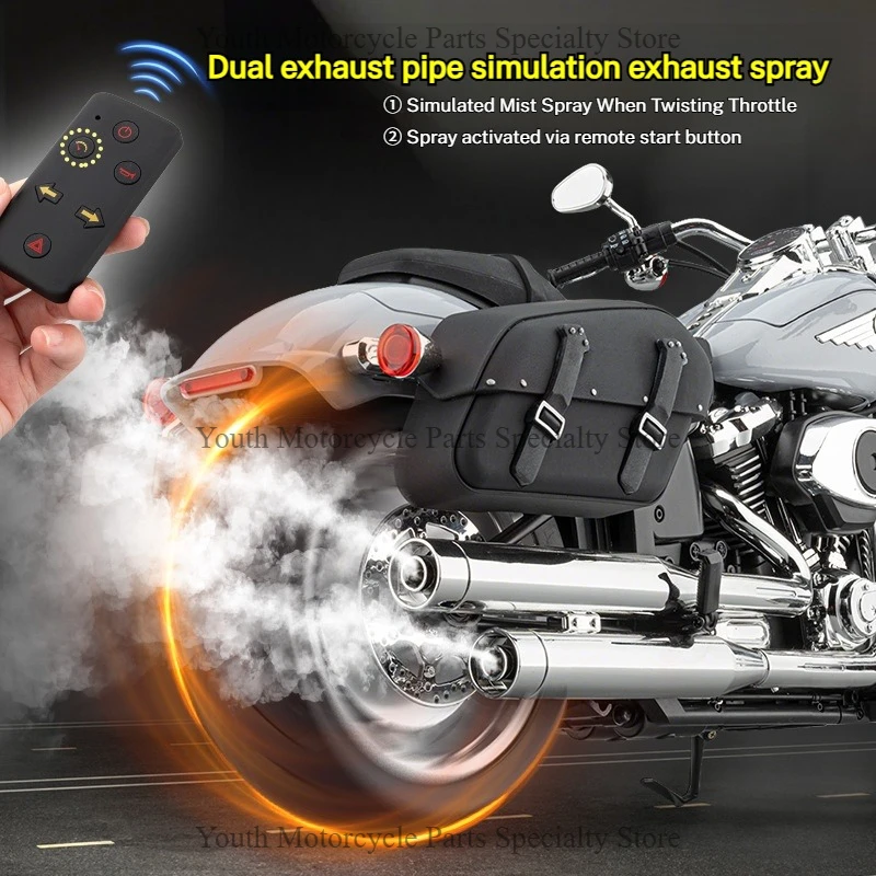 Remote Start Spray 1:6 For Harley Davidson Softail Fat Style Classic American Cruiser Motorcycle Alloy Metal Diecast Model Gifts