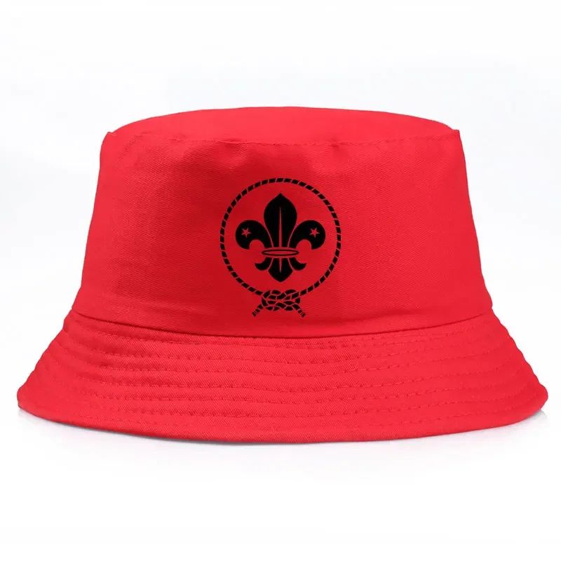 FTS BOY SCOUT WOSM Bucket Hat Woman Man Outdoor Sports Fisherman Cap Teen Reversible Cotton Panama Hat Sun Visor Cap Bob