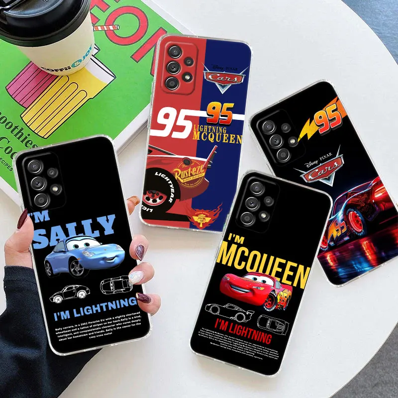

Clear Case For Samsung Galaxy A57 A37 A56 5G A36 A55 A54 A35 A26 A07 A17 A16 A06 A34 A15 Soft Cover I AM Lightning Mcqueen Sally