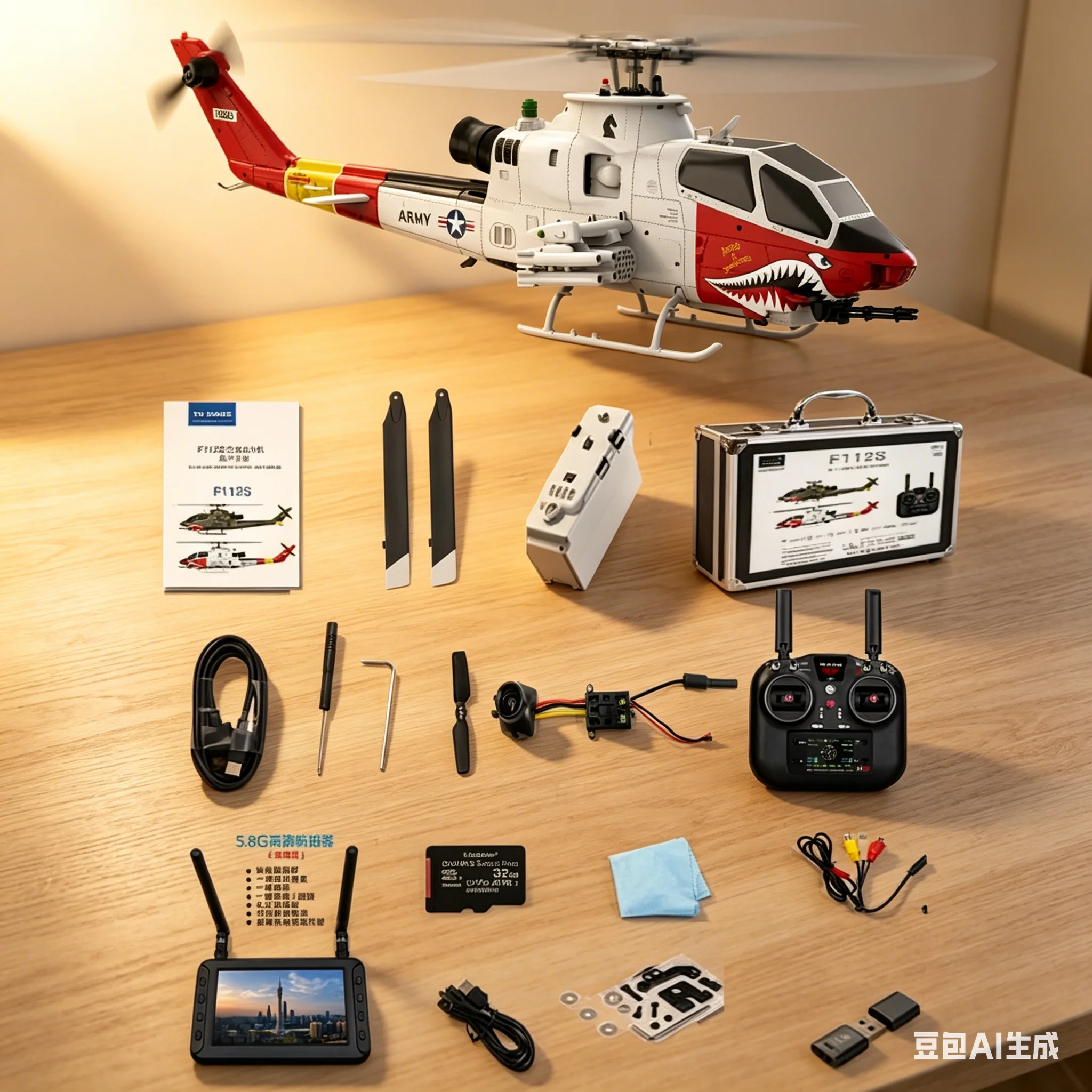 

Yuxiang's new remote control helicopter F112S Cobra Smart Edition simulated aircraft model aircraft