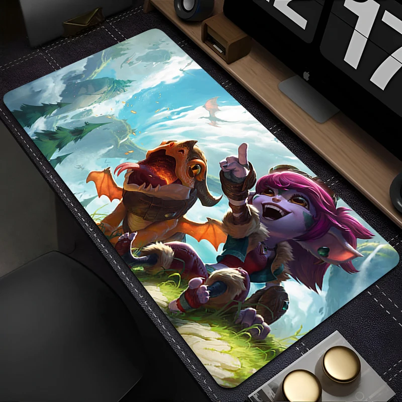 

Tristana League of Legends Mouse Pad Computer Kawaii Gamer Cabinet Mousepad Large Anime Gaming Desk Mat Laptop Sky Keyboard Rug