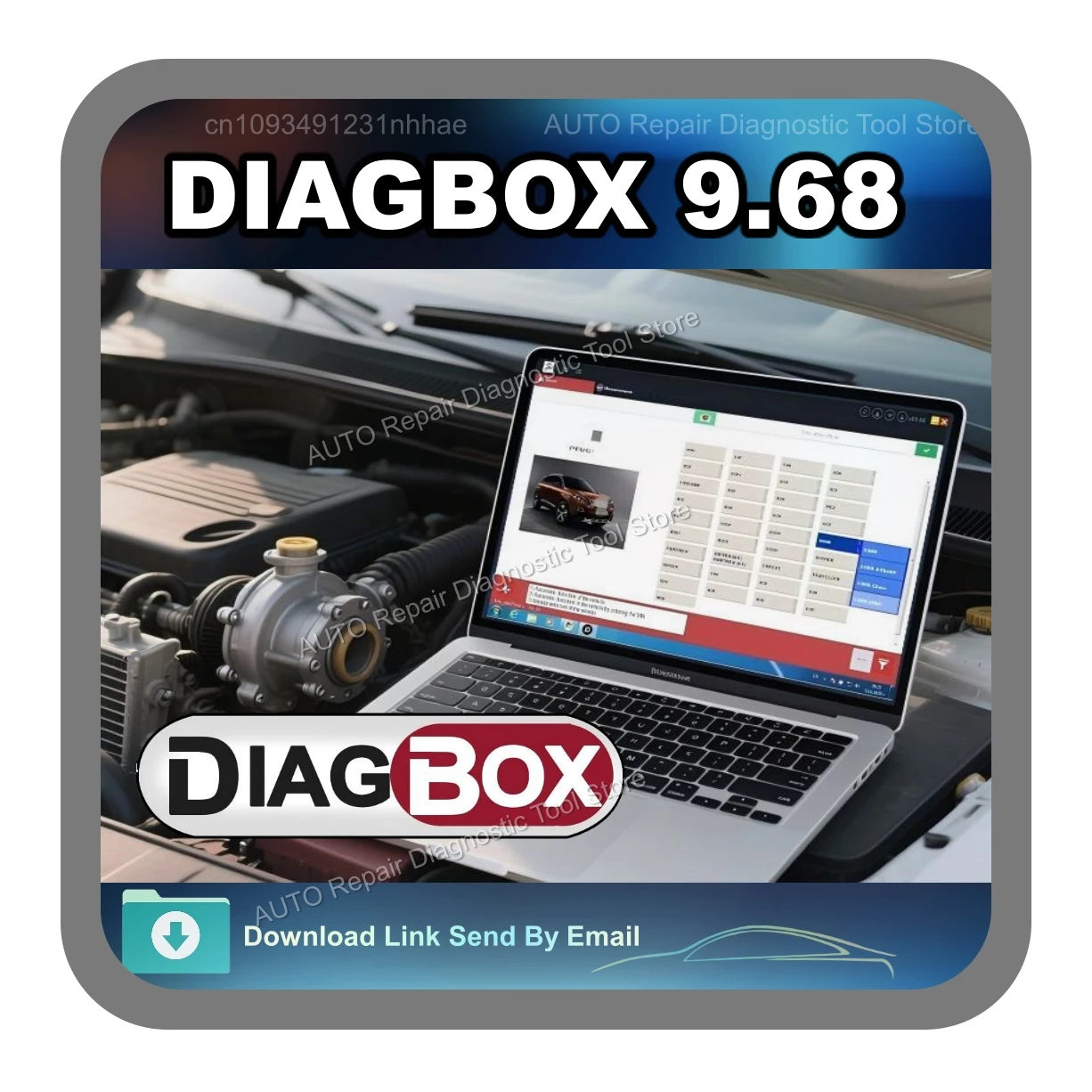 2025 El más Nuevo V9.91 9.68 Diagbox Software De Diagnóstico De Coche Multilingüe Completamente Funcional Para Peug