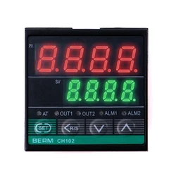 SSR e relè a doppia uscita CH102 Regolatore di temperatura intelligente PID digitale LCD con uscita a due relè 48-240 V CA