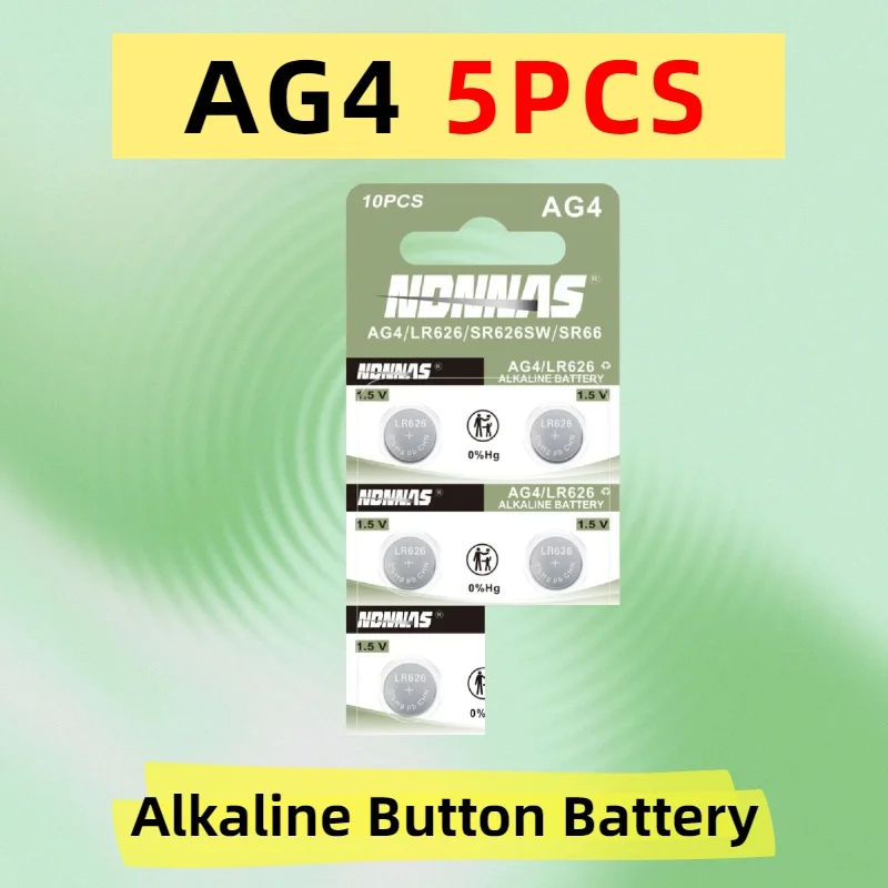 New Brand AG4 LR626 SR626SW 1.5V Alkaline Battery Multi Compatible Stable Output For Quartz Watch Household Control Gadgets