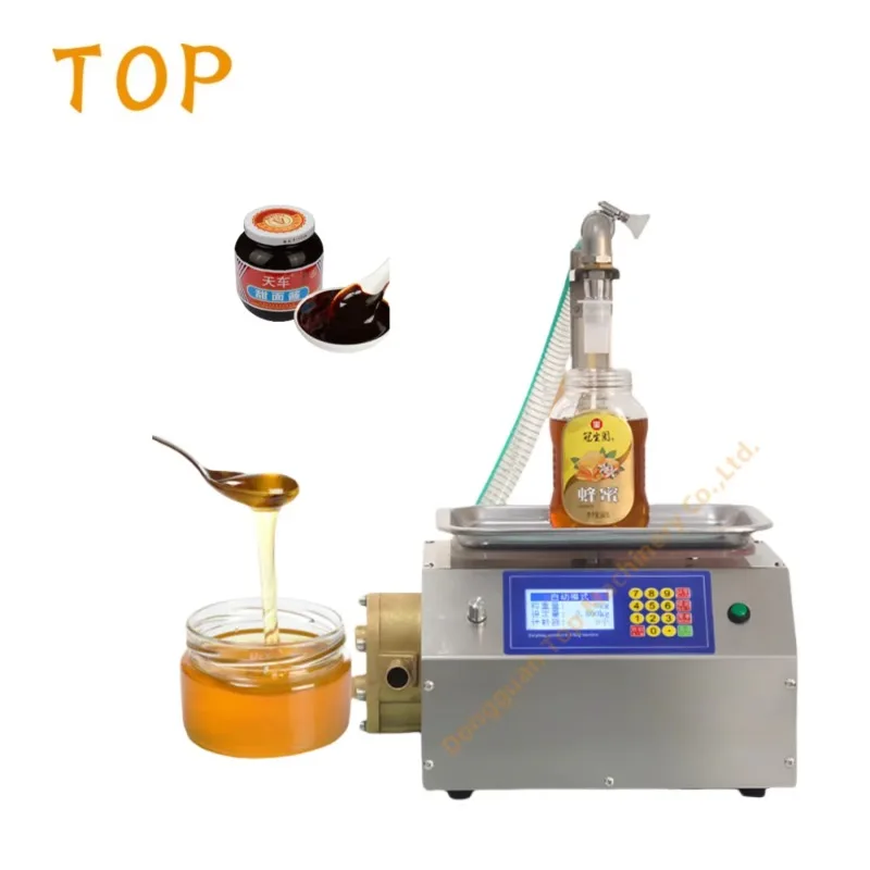 SY-L15+Copper Fully Automatic Weighing And Quantitative Filling Machine For Viscous Liquid Honey, Sesame Paste, Cream And Butter