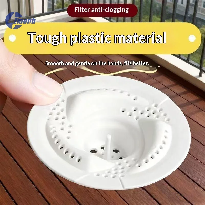New！1PCS/2PCS Modern Anti-Clogging Drain Cover Rotating Bug Proof Anti-Clogging Filter Mesh Design Sink Strainer Household Use