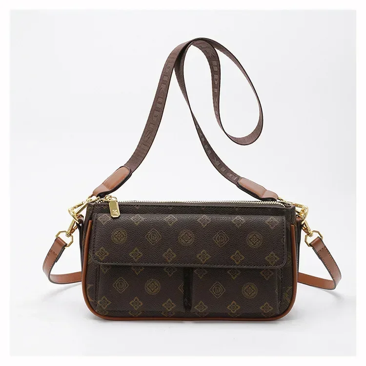 

ight Luxury Vintage Floral Shoulder Bag for Women, Contrast Color Small Square Bag for Daily Use & Retro Style, Free Shipping