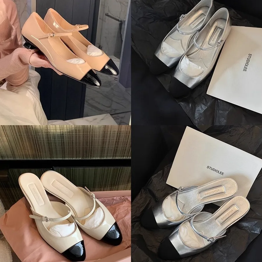 

Spring Patchwork Buckle Strap Women Shoes Round Head Female Pumps Classic Mary Janes Cover Heels Zapatos Mujer