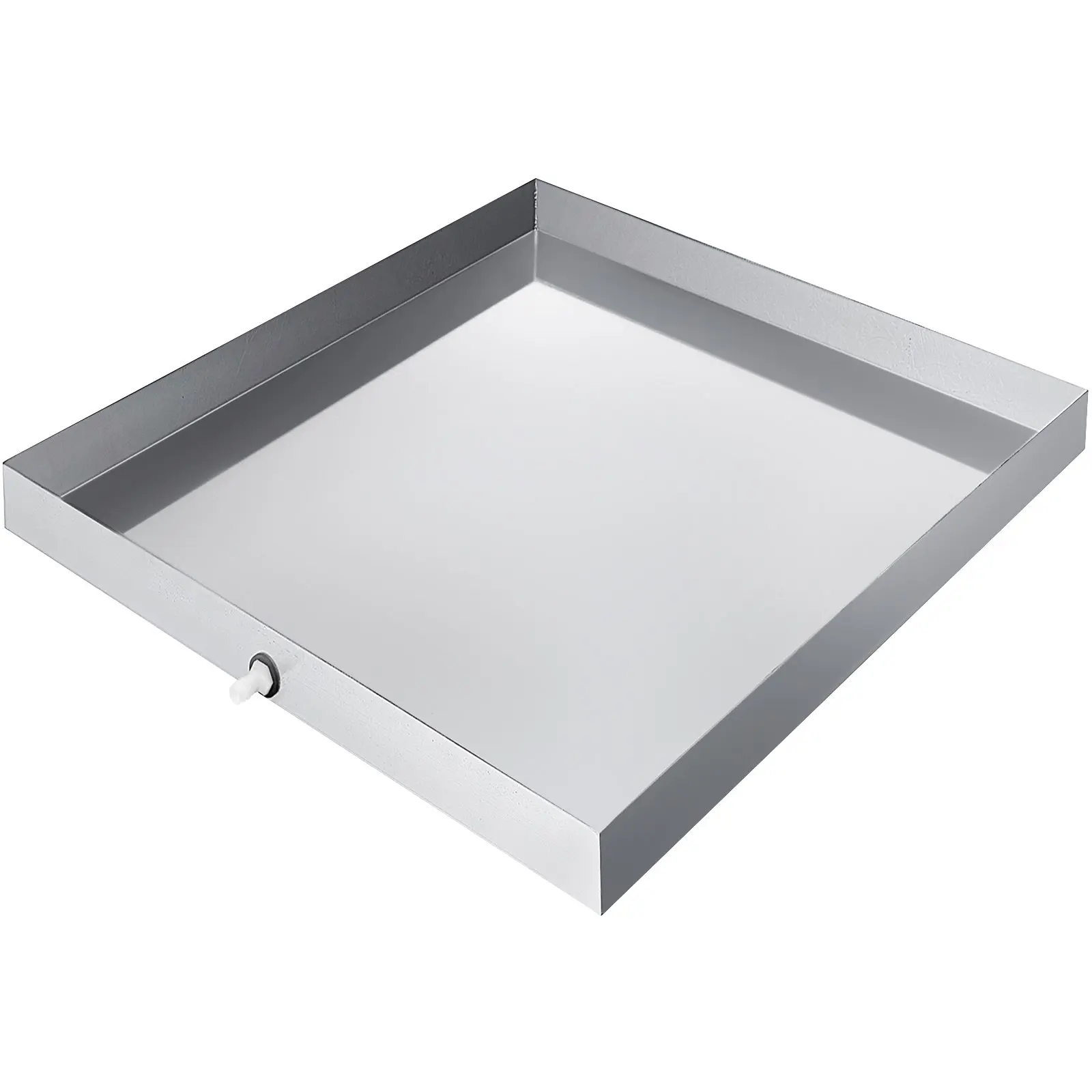 

32 X 30 X 2.5 Inch Washing Machine Pan 18 GA Thickness Galvanized Steel Heavy Duty Compact Washer Drip Tray With Drain Hole &