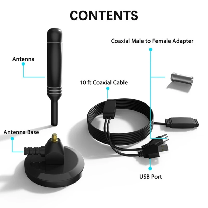 Antenas digitales ganancia mejoradas calidad recepción mejorada para hogar K1KF