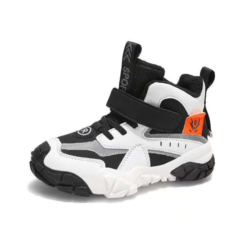 

Winter Boy Basketball Shoes New High-top Anti-slip Girls sneakers Outdoors Keep warm kids Basketball training shoes