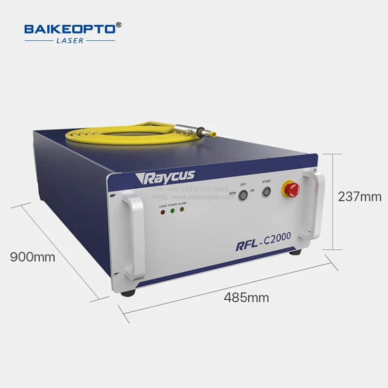 1500W 2000W 3000W Raycus RFL-C2000 Single Module Original Laser Source For Fiber Laser Cutting Machine