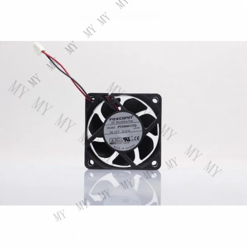 

TT FOR FOXCONN PVA060G12Q 12V 0.15A 6025 6CM 2-Wire Cooling Fan