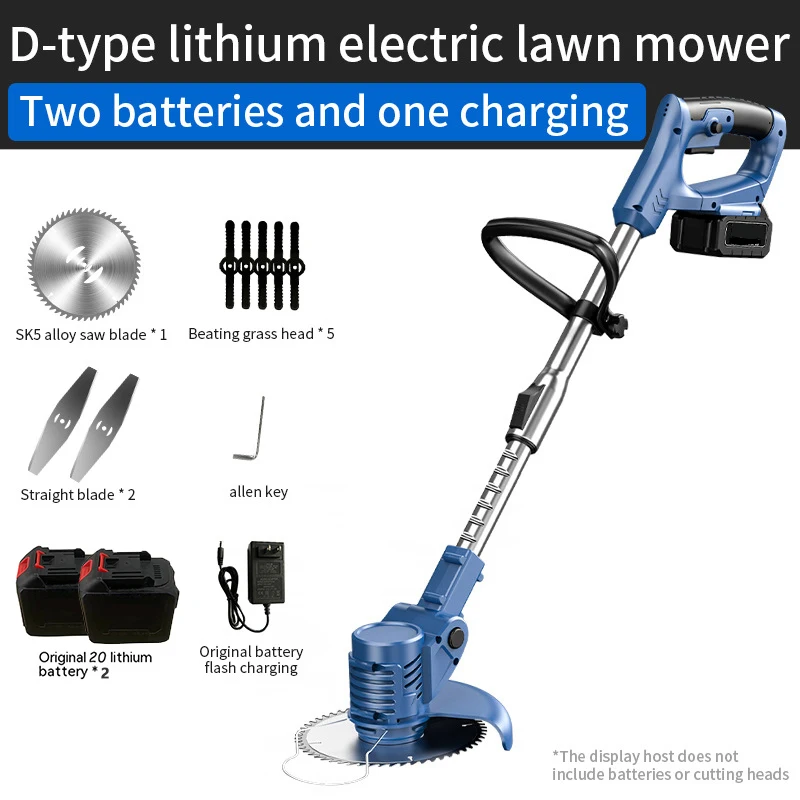 Elektrische Rasenmäher Haushalt Wiederaufladbare Lithium-Batterie Mäher Gras Cutter Kleine Garten Rasenmäher Multifunktions Rasen Trimmer
