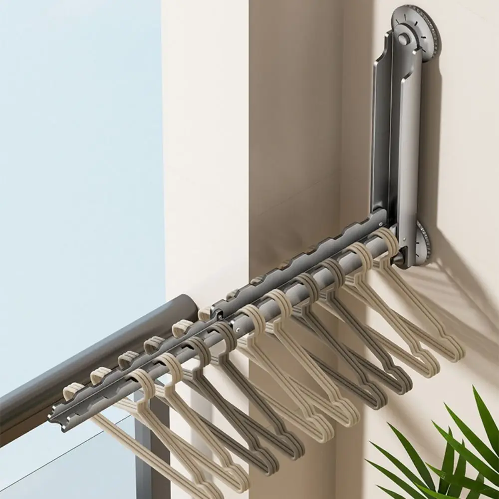 

Portable Suction Cup Folding Sock Clip Foldable Clothing Hanger Clothes Drying Holder Stable Retractable Clothes Drying Rack