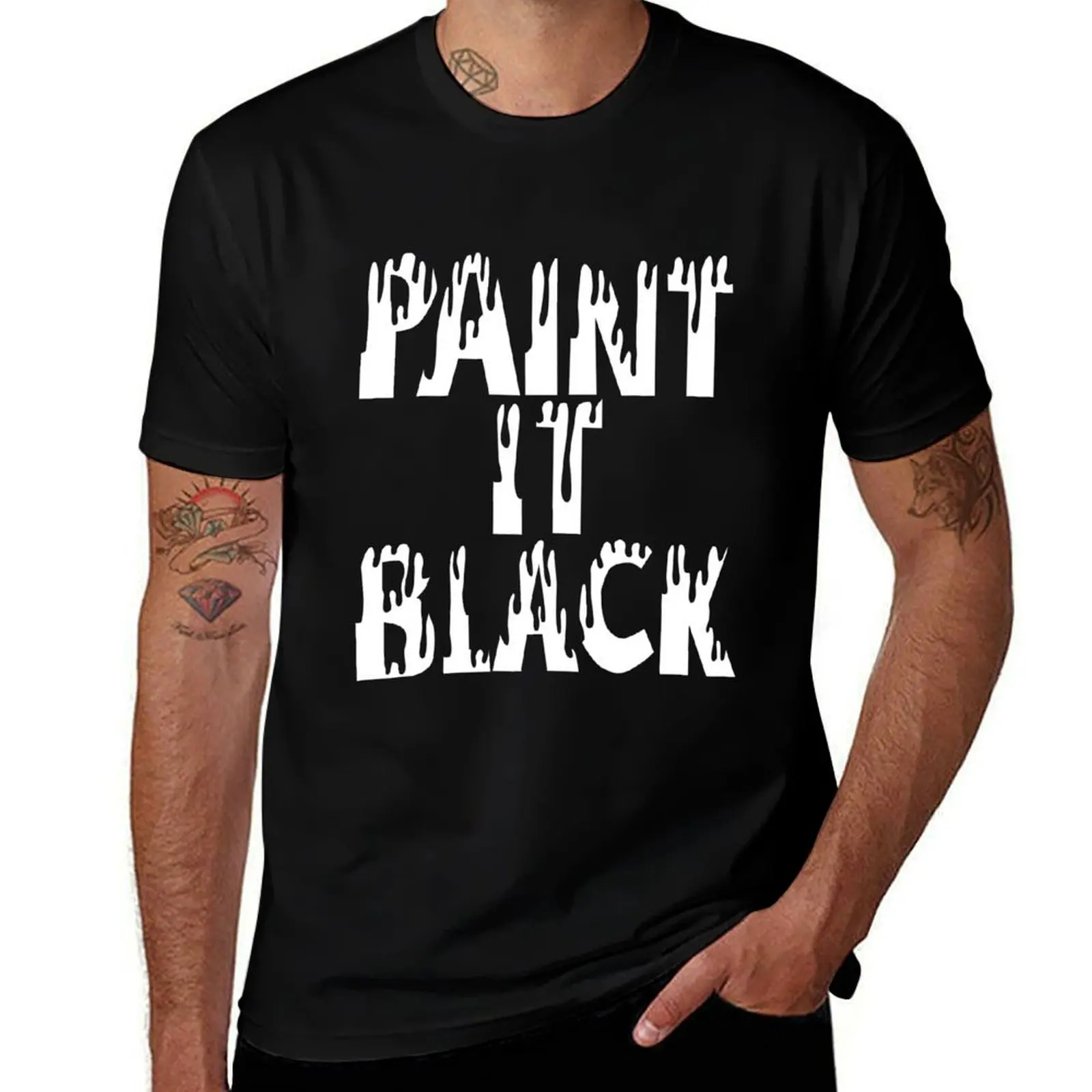 

Paint it Black T-Shirt t shirts for man pack white t shirts for man slim fit T-Shirt