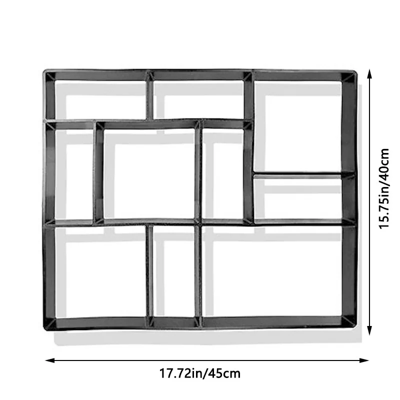 DIY Paving Mould Plastic Floor Mould Cement Parking Lot Concrete  Garden Cement Tool
