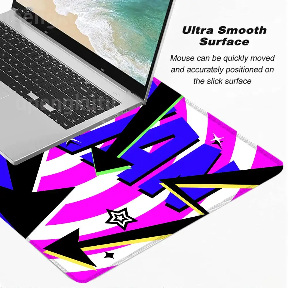 DAN DA DAN Mouse Teclado Gaming accessories Pad Non-Slip Rubber Cute Stuff Edge PC gamers Desk mats locking Mousemat