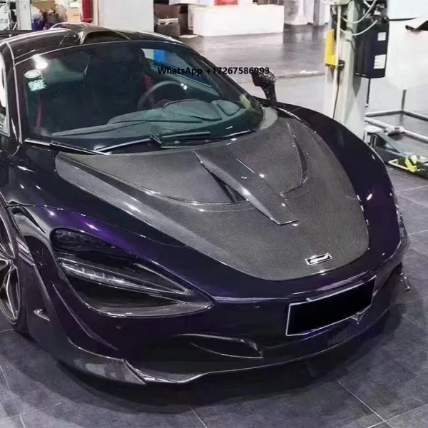 

High Performance Carbon Fiber Hood With Vent Design N Style Lightweight Engine Cover for McLaren 720S N Style Hood