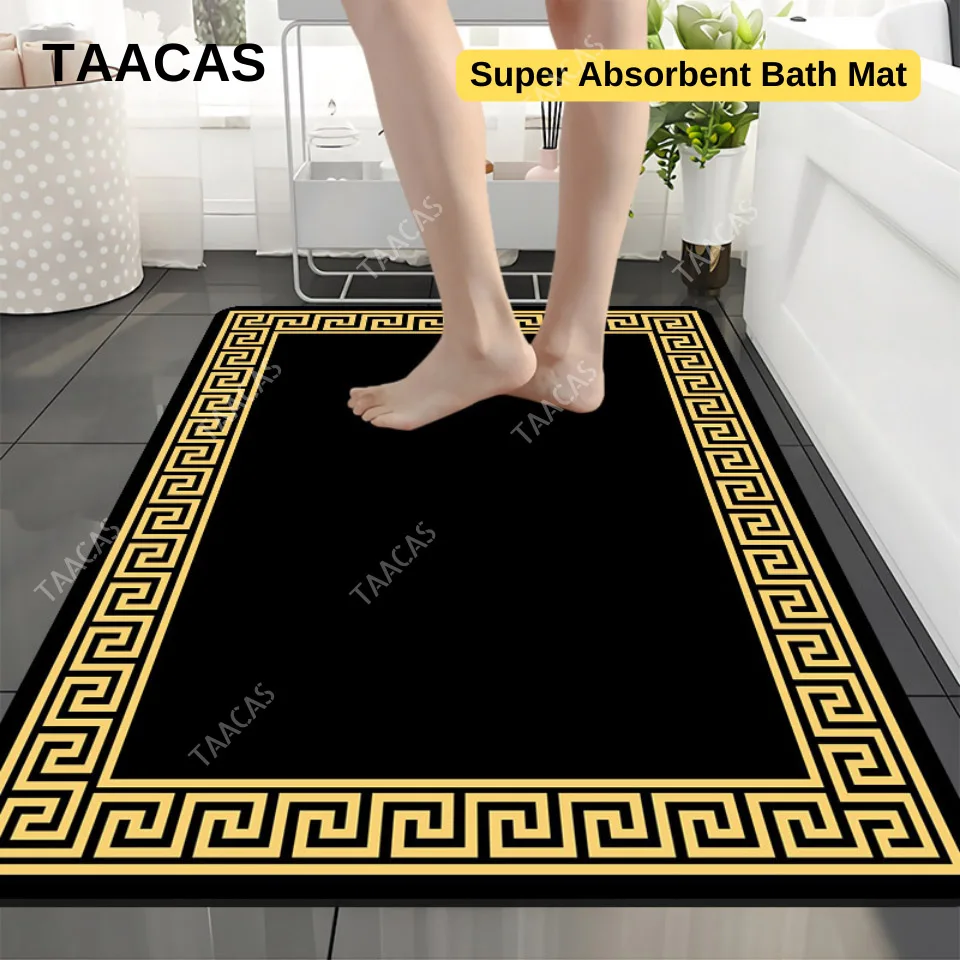 Non-slip Foot Mat Super Absorbent Shower Bath Mat Luxury Bathroom Floor Door Mat Home Decor Kitchen Mat Doormat Entrance Door