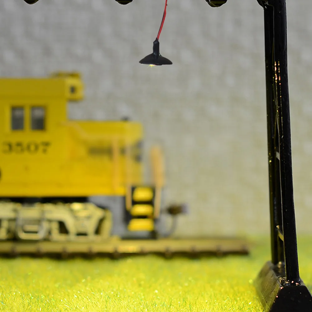 10 x OO/HO Miniature street lamp For Ho Train Model Building Ornament Lampshade For Oil Lamp Dining Miniature Lights
