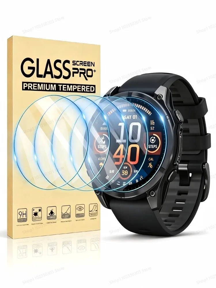 Szkło Hartowane Kompatybilne z Garmin Fenix 8 51MM 47MM AMOLED Solar Fenix 7X 7S 7 6X 6S 6 Pro 5 5S Folia Ochronna na Ekran — 2