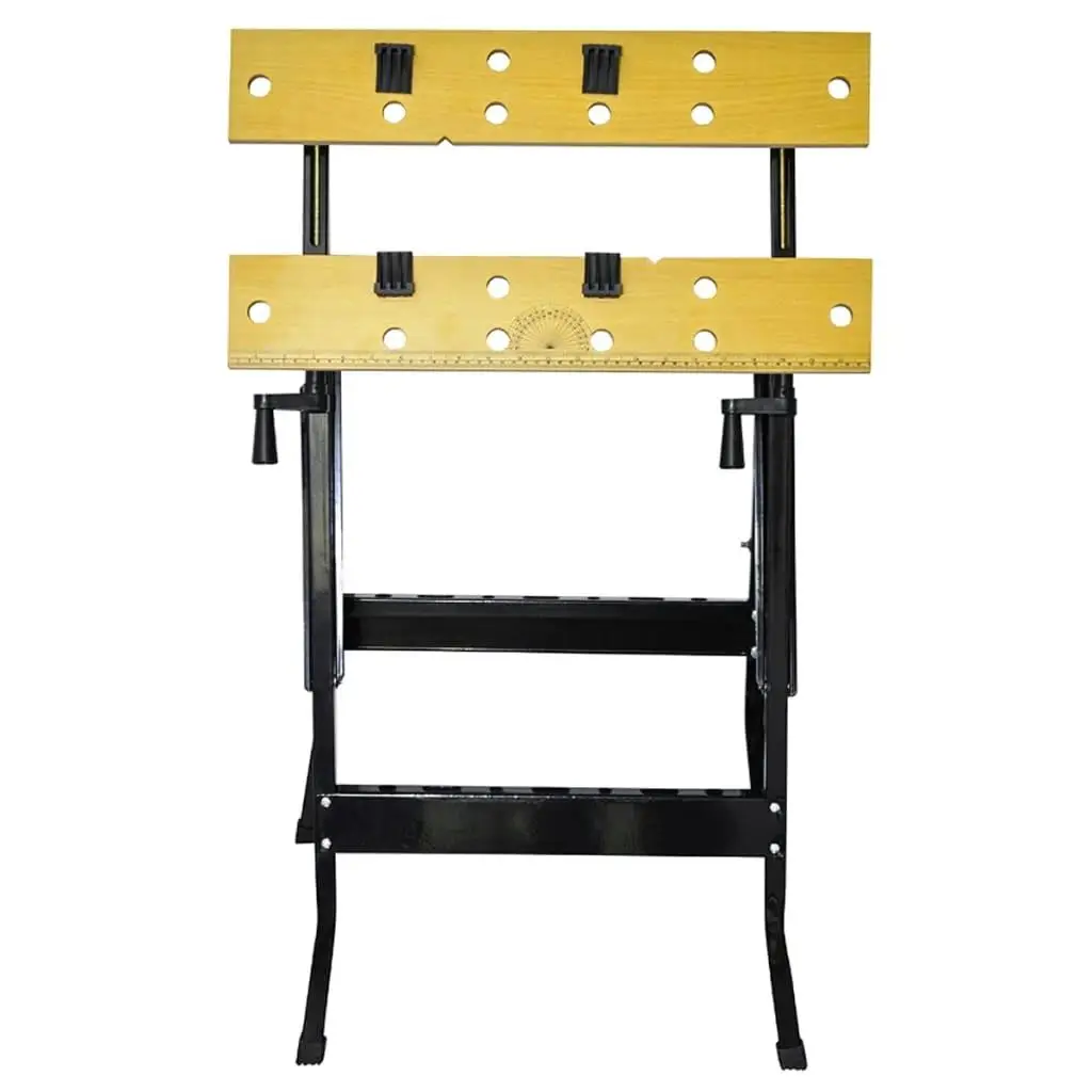 Heavy-Duty Workbench with Adjustable Height, Durable Surface & Ample Storage for Home or Garage Use