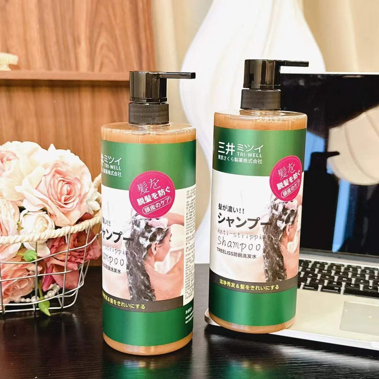 1000ML Super Size Anti Hair Loss Shampoo Oil Control Fluffy Long Lasting Fragrance Improve Frizzy Itchy Scalp Hair Care