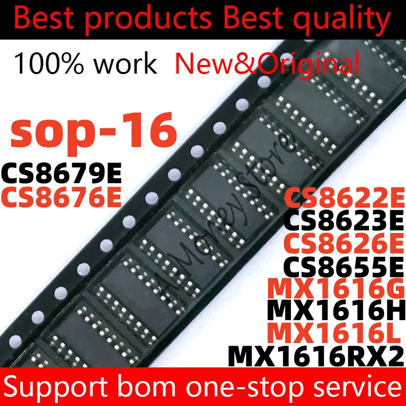 

(5pcs)CS8626E CS8655E CS8673E CS8622E CS8623E CS8676E CS8679E MX1616 MX1616L MX1616H MX1616G MX1616RX2 sop-16
