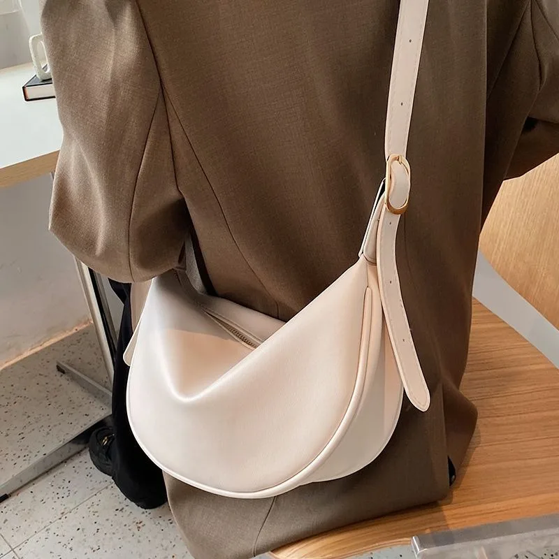 Bolsa de ombro feminina de grande capacidade, versátil bolsa tiracolo mochila retrô de alta qualidade bolinho, nova moda, 2024