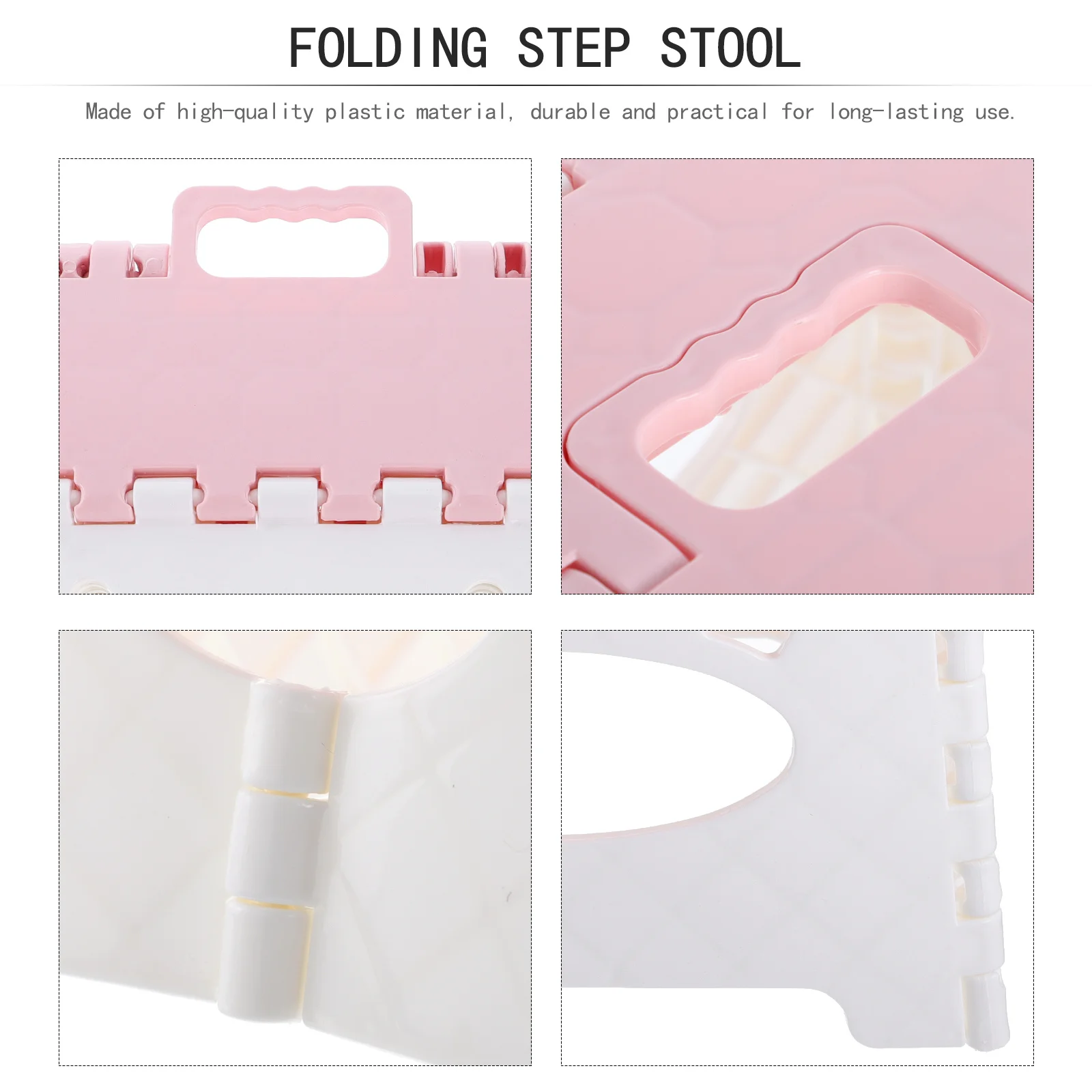 

1Pcs Portable Folding Stool Strong Plastic Material Space Saving Smooth Fold Open Close Ideal for Outdoor Activities Foldable